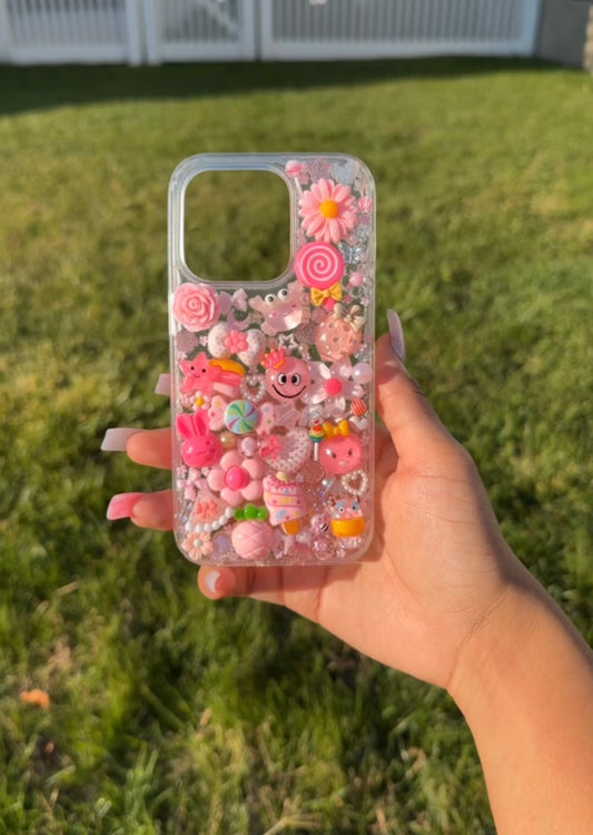 Pink Charm Paradise 14 pro case